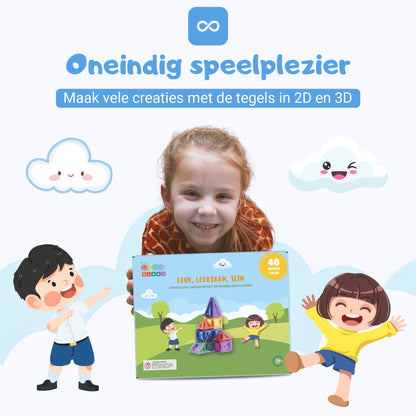 Gladi Tiles | 40-Delige Micro Tegels