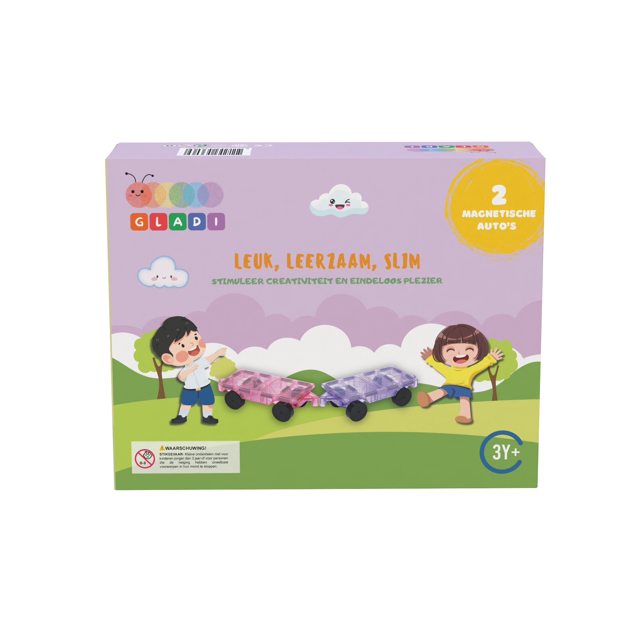 Gladi Tiles | Expansion Set 2 Magnetic Cars