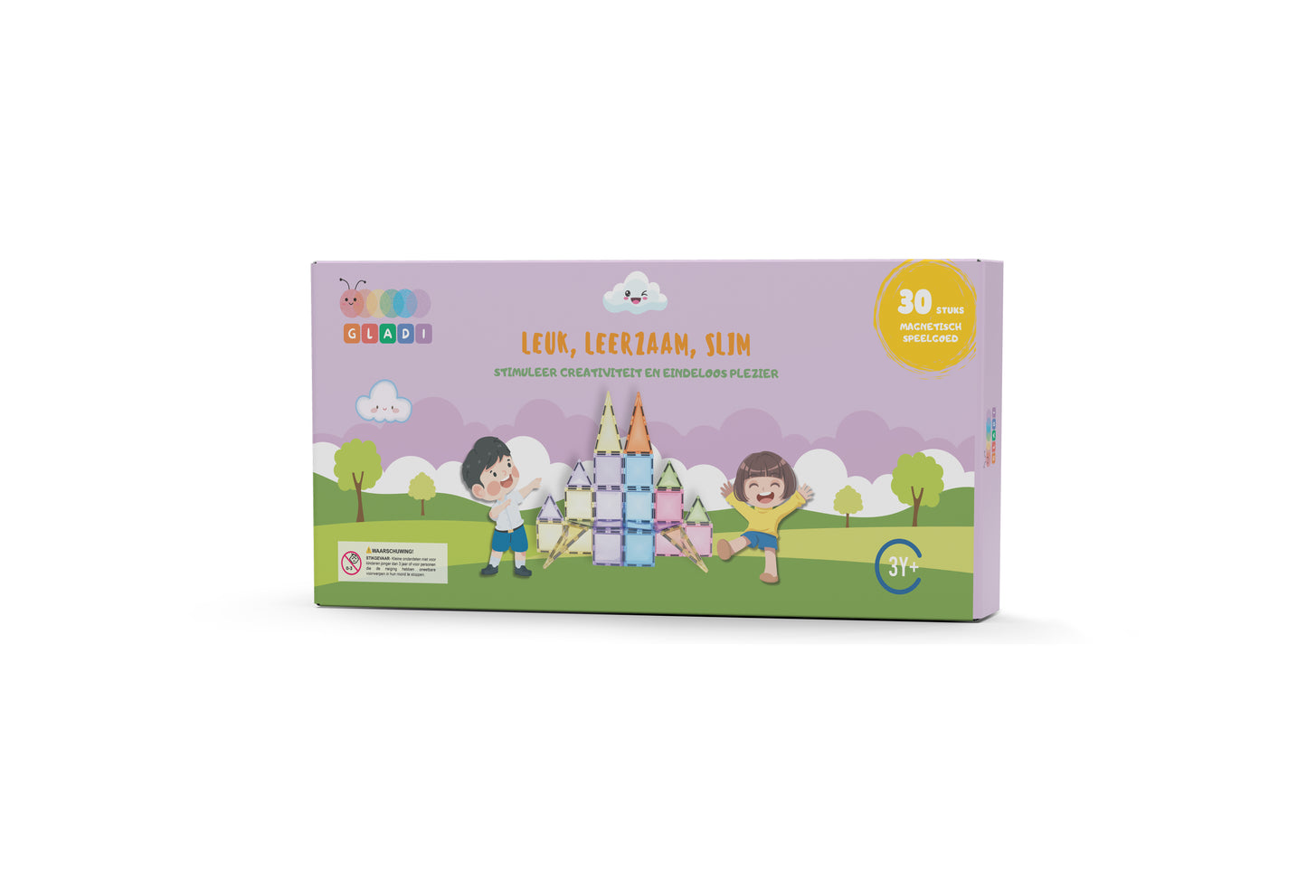 🏆 Gladi Tiles Pastel - Winnaar Speelgoed van het Jaar 2025 | Magnetisch Educatief Speelgoed