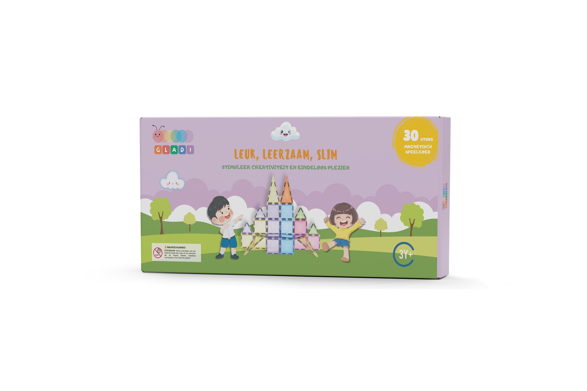 🏆 Gladi Tiles Pastel - Winnaar Speelgoed van het Jaar 2025 | Magnetisch Educatief Speelgoed