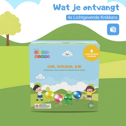 Gladi Tiles | Uitbreidingsset 4-delige LED Knikkers