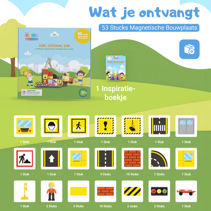 Gladi Tiles | 53-Delige Bouwplaats