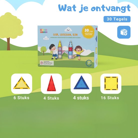 Gladi Tiles | Educatief Magnetisch Speelgoed