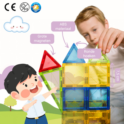 🏆 Gladi Tiles Pastel - Winnaar Speelgoed van het Jaar 2025 | Magnetisch Educatief Speelgoed