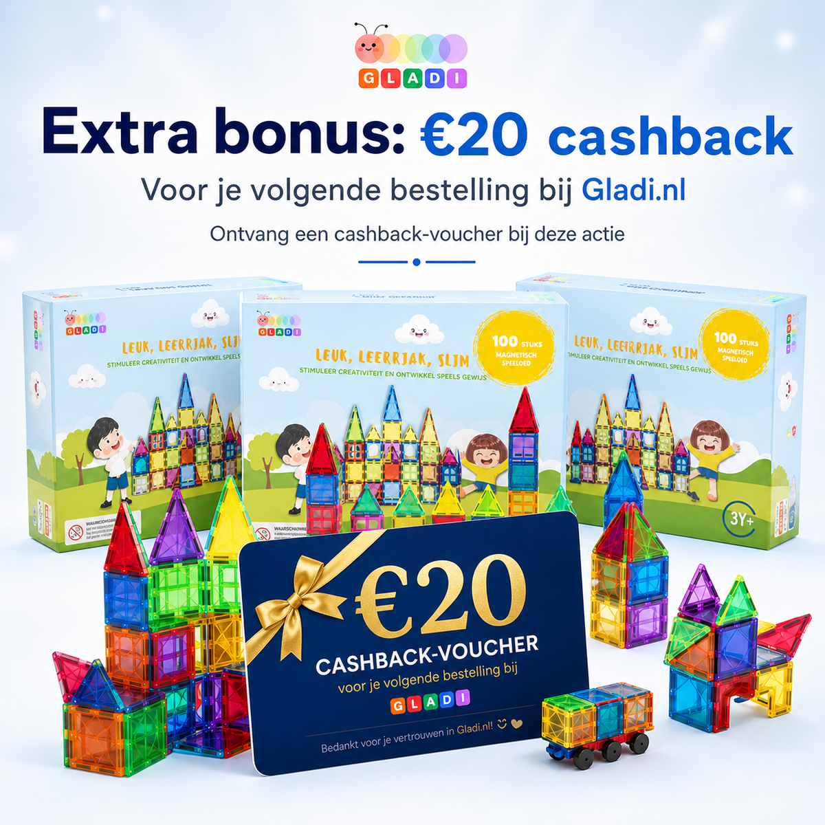 Gladi Tiles DEAL | 2+1 Gratis 100-delige set