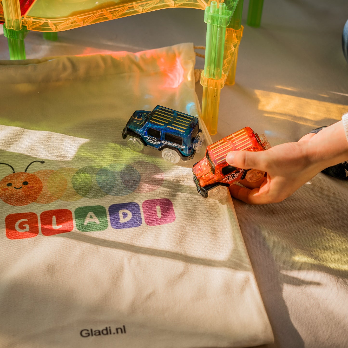 Gladi Tiles | Uitbreidingsset 2 Racebaan Auto's