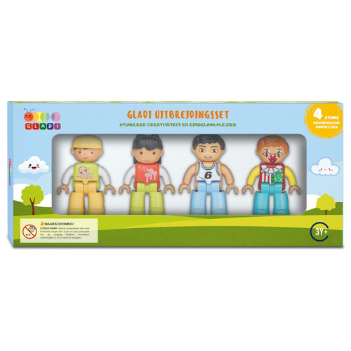Gladi Tiles | Uitbreidingsset 4 Magnetische Poppetjes
